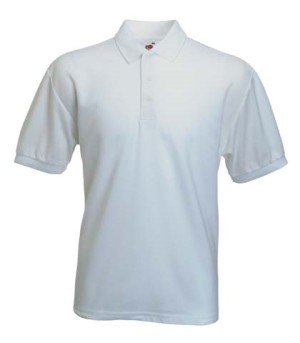 Polo-Shirt * 65/35 Polo * Fruit of the Loom * XXXL * Weiss Weiß,XXXL von Fruit of the Loom