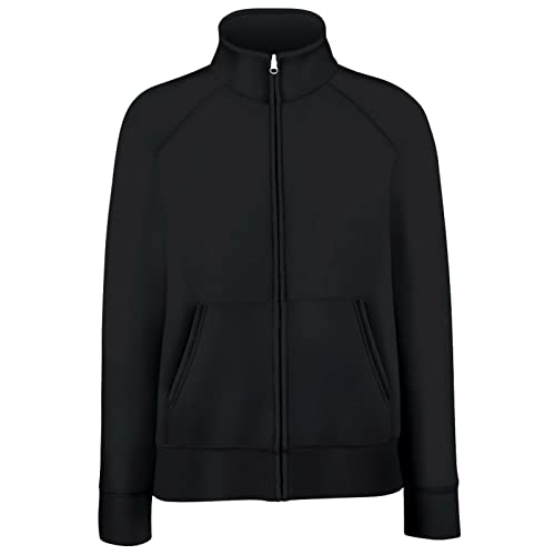 Fruit of The Loom Damen Sweatjacke Premium Lady-Fit Schwarz Black XXL von Fruit of the Loom