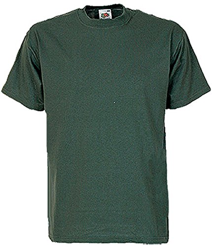 Super Premium T-Shirt für Herren Farbe flaschengrün Größe 2XL von Fruit of the Loom