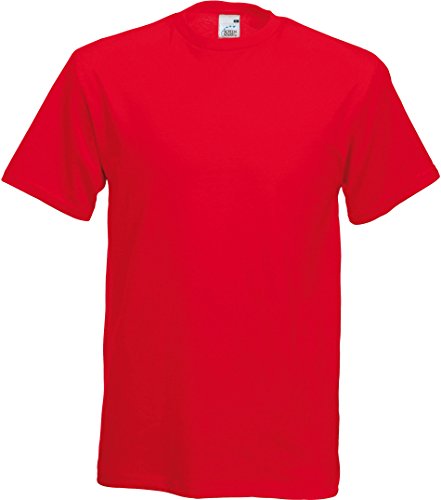 T-Shirt * Original Full Cut T * Fruit of the Loom Rot,L von Fruit of the Loom