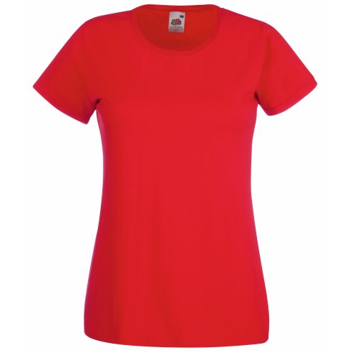 Valueweight T Lady-Fit - Farbe: Red - Größe: L von Fruit of the Loom