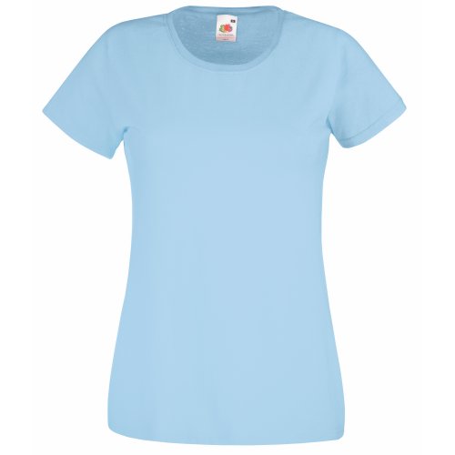 Valueweight T Lady-Fit - Farbe: Sky Blue - Größe: M von Fruit of the Loom