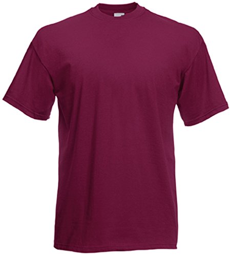 Fruit of the Loom Valueweight T-Shirt Diverse Farbsets Burgund L von Fruit of the Loom