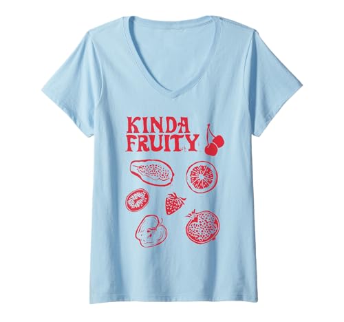 Damen Subtile Lesbian Pride Month Ally im Retro-LGBTQ-Style T-Shirt mit V-Ausschnitt Damen Subtile Lesbian Pride Month Ally im Retro-LGBTQ-Style T-Shirt mit V-Ausschnitt von Fruity Lesbian LGBT Pride Month Costume