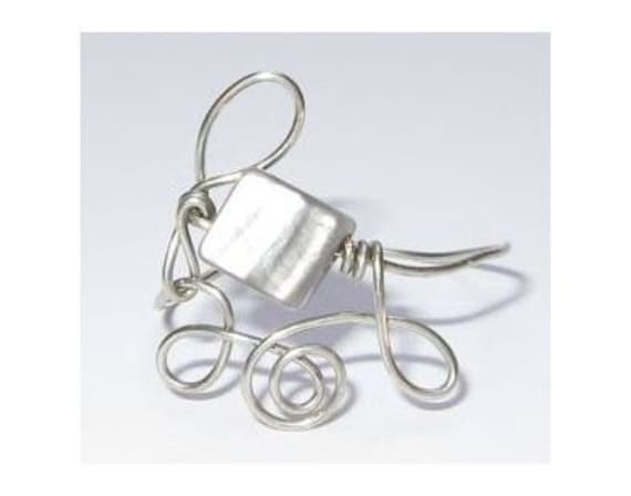 Lockly Ring Silber - Kupfer Elfen Lockigen Mit Grau Arcylic Perle Lockly Ring Silber - Kupfer Elfen Lockigen Mit Grau Arcylic Perle von FrustratedOwl