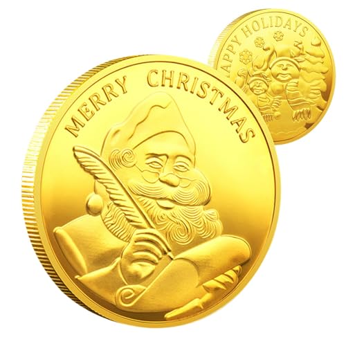 Christmas Commemorative Coin and Holiday Coin - Collectible Souvenir Perfect for Christmas Stocking Stuffers Unique Souvenir for Stocking Stuffers and Festive Gifting von Fruusv