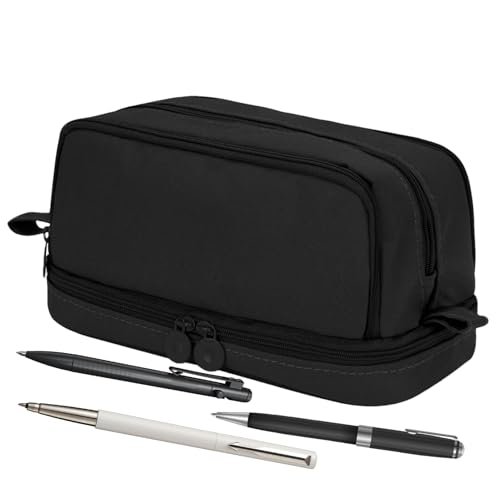 Fruusv Federmäppchen mit großem Fassungsvermögen, tragbares großes Federmäppchen mit Fächern, Schreibwaren-Stift-Tasche, niedliches ästhetisches Federmäppchen, Schulbedarf für Teenager-Mädchen von Fruusv