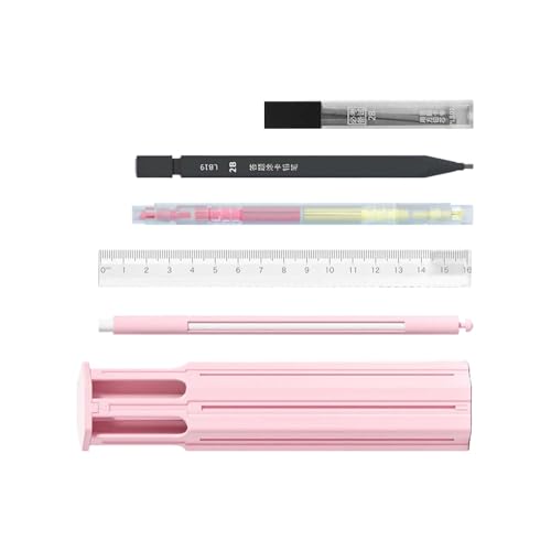 Fruusv Stift-Organizer-Etui, stabiles Federmäppchen, multifunktionales Federmäppchen, sechseckiges Federmäppchen, praktisches Federmäppchen, stabiles Federmäppchen für Schule, Bleistift-Organizer für von Fruusv