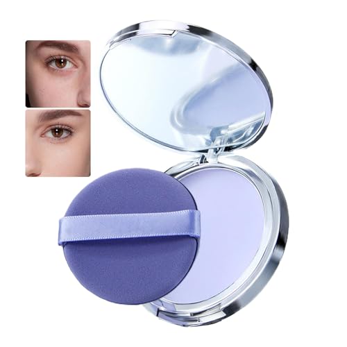 Matte Face Pressed Cream, Oil Control Cosmetics, 10g Breathable Waterproof Fixing Cream, Long-lasting Makeup Holding Cream for Light, Medium & Tan Skin Tones, Matte Finish Makeup Setting Powder von Fruusv