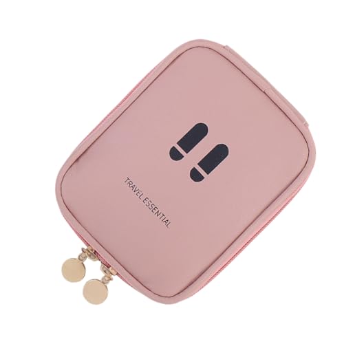 Small Toiletry Bag, Travel Makeup Organizer, Lightweight Multi-Compartment Storage Pouch with Space-Saving Design, Water-Resistant Material, Ideal for Trips Business, 14x11x2.5cm von Fruusv