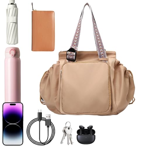 Travel Storage Cradle Bag, Yoga Organizer Duffel Bag with Multiple Compartments, Large Capacity Women Daypack for Teachers, Students, Nurses, Sisters, Friends, Versatile and Spacious Travel Bag von Fruusv