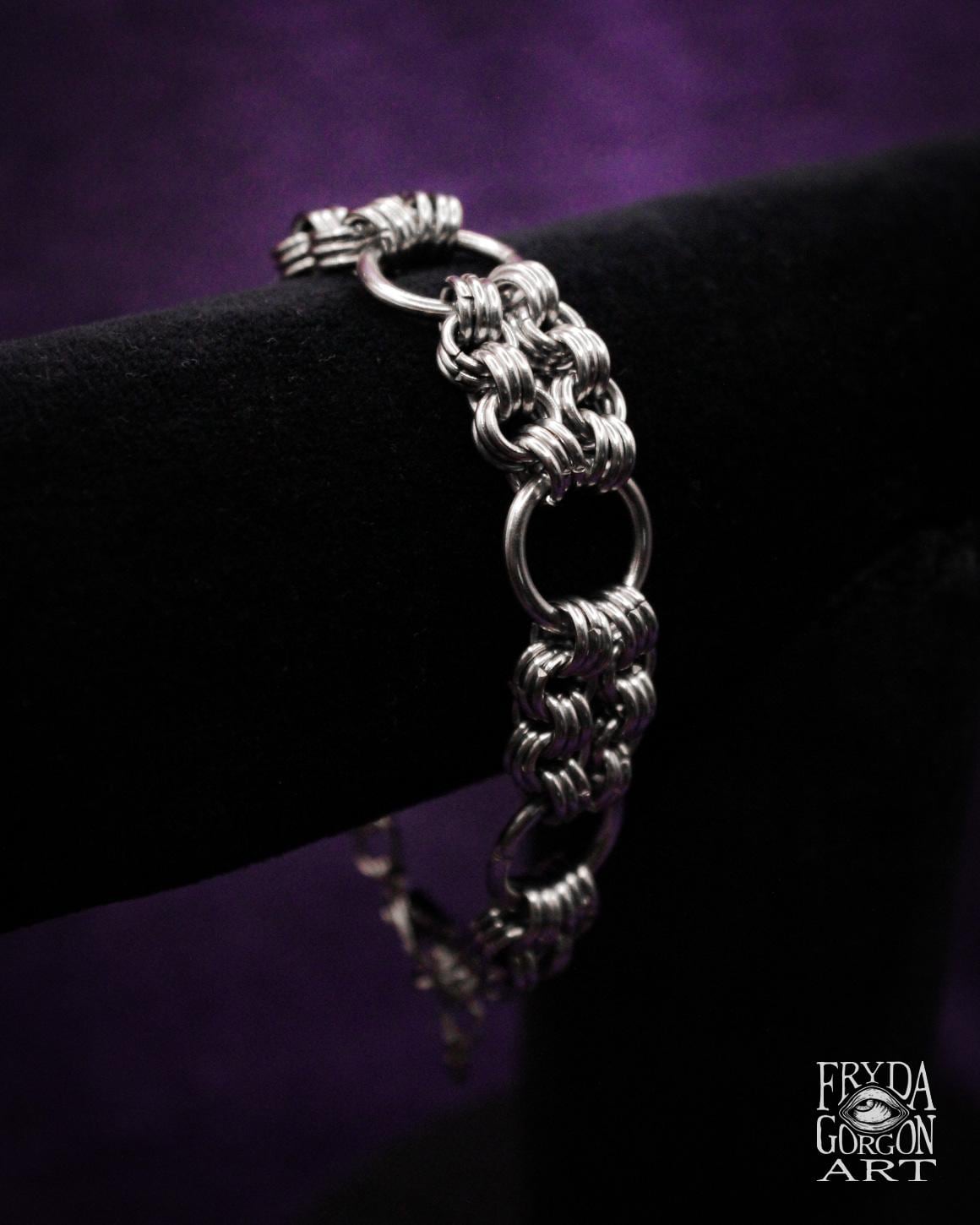 Chainmaille Armband Edelstahl Gothic Mittelalter Schmuck Chainmaille Armband Edelstahl Gothic Mittelalter Schmuck von FrydaGorgonArt