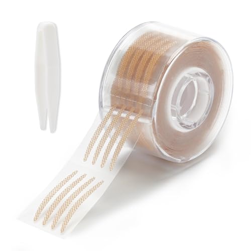 600 Stück Schlupflider Stripes Unsichtbar Augenlid Lifting Ohne OP Schlupflid Tapes Gegen Unsichtbare Doppelte Eyelid Tapes Wasserdicht Augenlid Aufkleber Klebeband mit Gabelstangen Pinzette von Fsttre