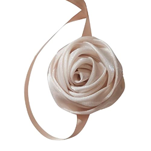 Modische hübsche Mädchen-Band-Seil-Halskette für Damen Gothic-Stretch-Halsband Schmuck Rosen-Blumen-Halskette Jahrestagsgeschenk Halsband-Halsketten für Frauen und Mädchen Hochzeit sexy von FuBESk