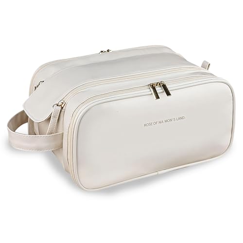 Fuaihui Wasserdichte Kosmetiktasche für Reisen, große Kapazität mit mehreren Fächern für Damen, ideal für Reisen, Fitnessstudio und den täglichen Gebrauch, Weiß, tuba, Rudern Fuaihui Wasserdichte Kosmetiktasche für Reisen, große Kapazität mit mehreren Fächern für Damen, ideal für Reisen, Fitnessstudio und den täglichen Gebrauch, Weiß, tuba, Rudern von Fuaihui