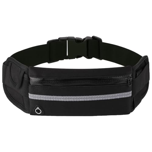 Schweißfeste Hüfttasche mit mehreren Taschen, Laufgürtel für Damen und Herren, verstellbare Länge, Hüfttaschen mit reflektierendem Design für Laufen, Radfahren, Wandern Schweißfeste Hüfttasche mit mehreren Taschen, Laufgürtel für Damen und Herren, verstellbare Länge, Hüfttaschen mit reflektierendem Design für Laufen, Radfahren, Wandern von FuashceR