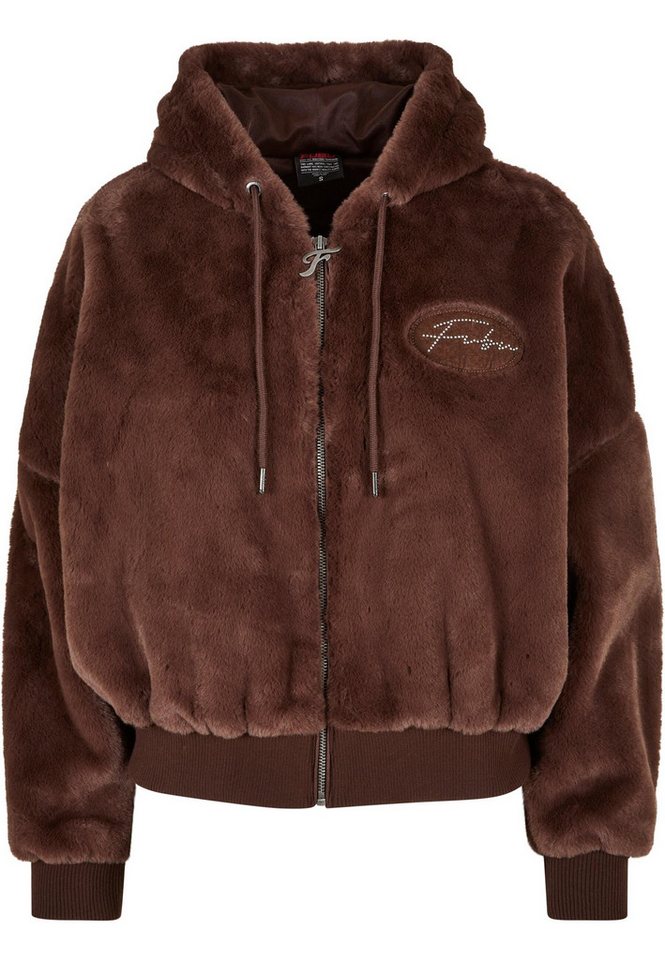 Fubu Collegejacke Fubu Damen FW224-022-1 Signature Rhinestone Fur Jacket brown (1-St) von Fubu