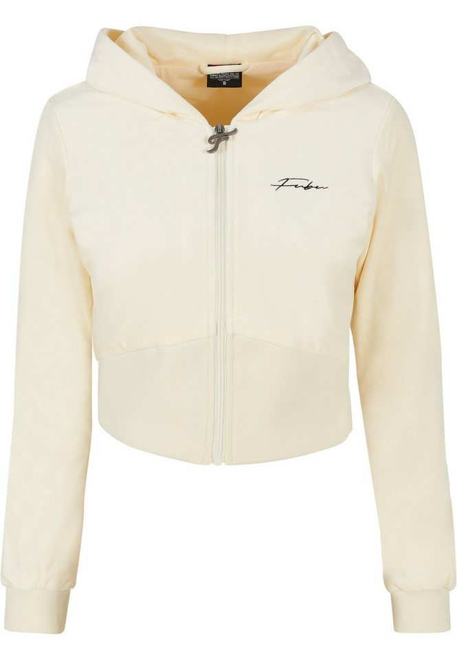Fubu Kapuzenpullover Fubu Damen FW224-020-1 Signature Velours Zip Hoodie offwhite (1-tlg) von Fubu