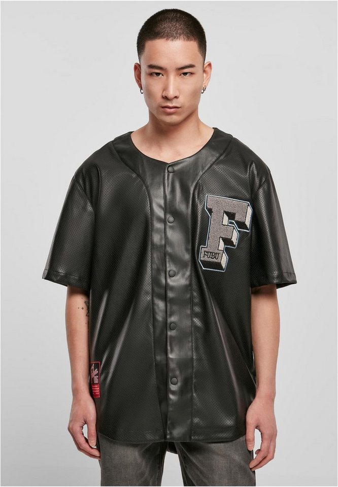 Fubu Langarmhemd Fubu Herren College Leather Baseball Jersey (1-tlg) von Fubu