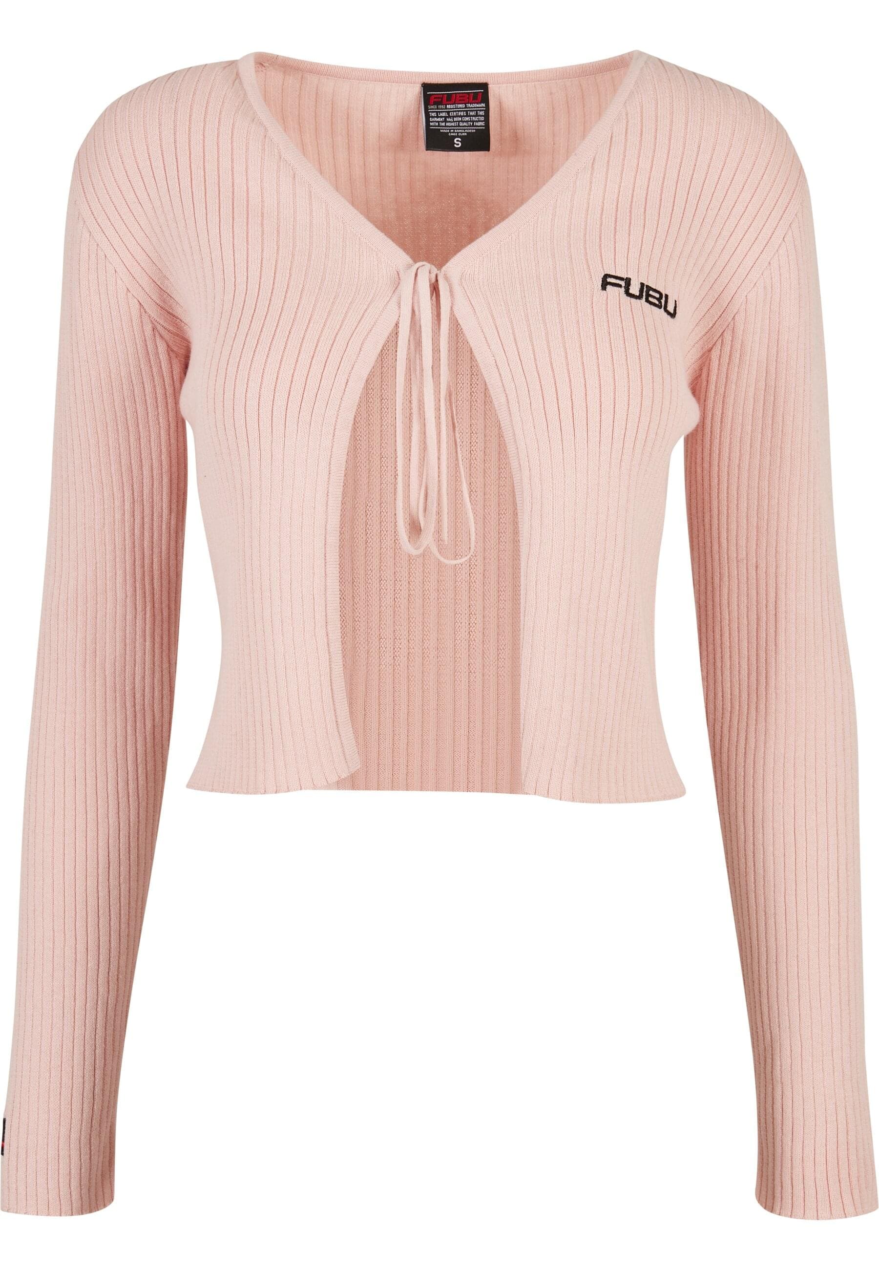 Fubu Outdoorjacke "Fubu Damen FW222-016-1, Corporate Rib Knit Bolero rose" 1 Stk. tlg. ohne Kapuze von Fubu