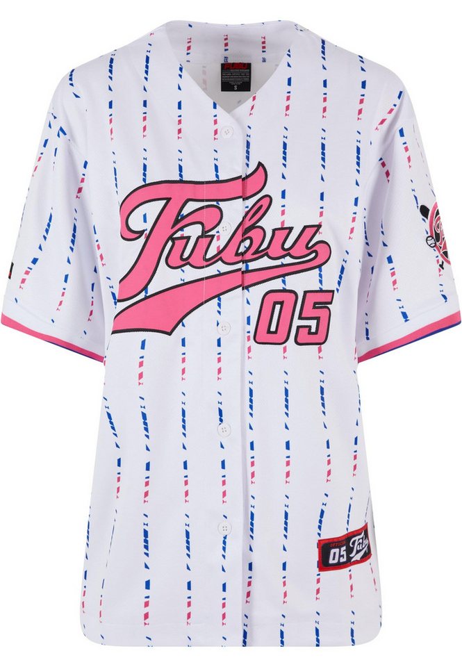 Fubu T-Shirt Fubu Damen FW222-021-1 FUBU Varsity Stripe Baseball Jersey (1-tlg) von Fubu
