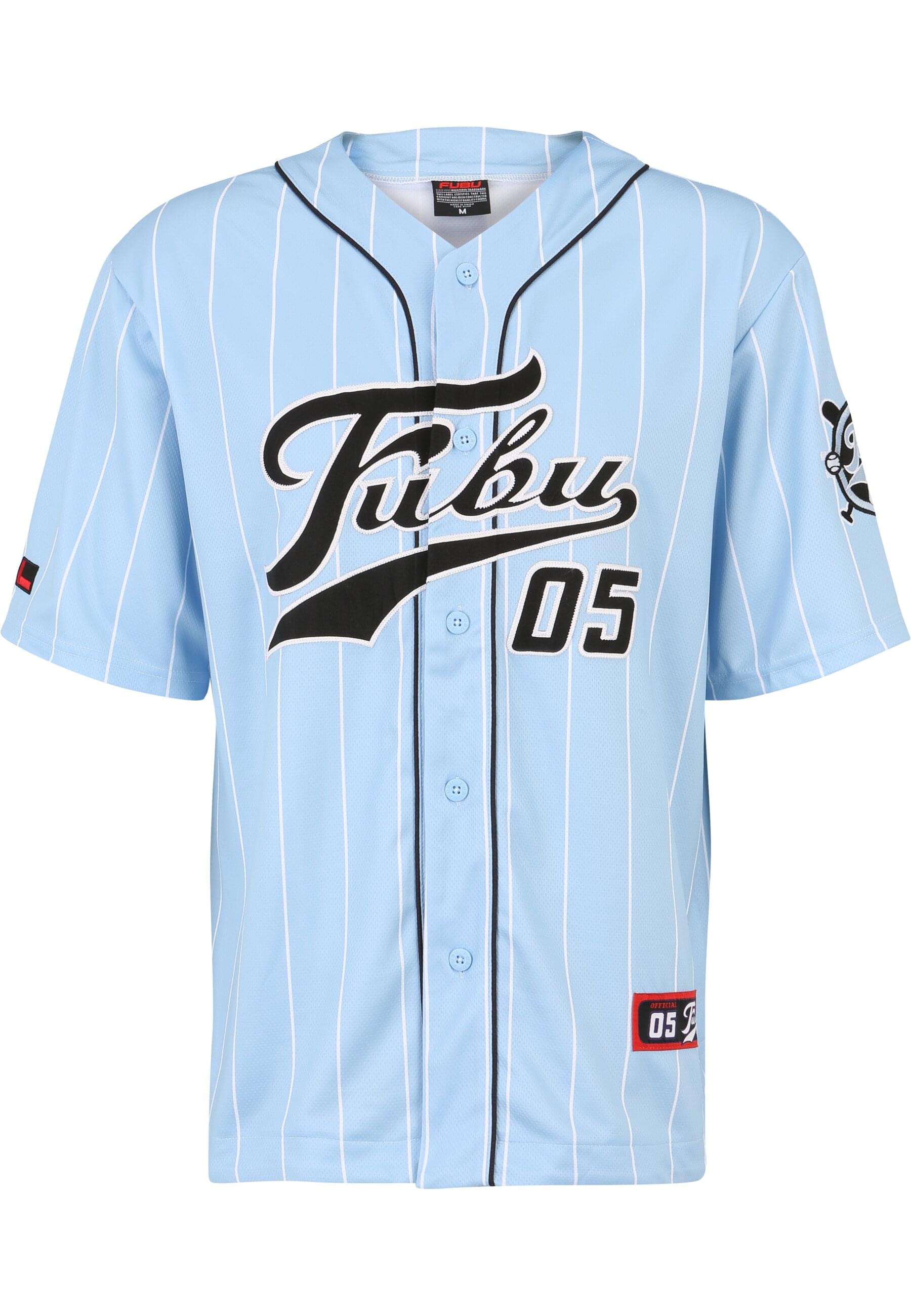 Fubu T-Shirt "Fubu Herren FM232-003-3 FUBU Varsity Pinstripe Baseball Jersey" 1 Stk. von Fubu