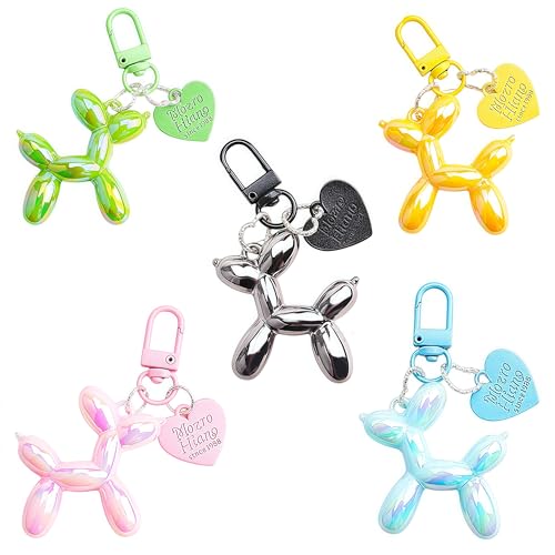 Fubuuf Ballon Hund Schlüsselanhänger Damen, 5 Stück Cute Welpen Keychain Schlüssel Taschenanhänger Zubehör für Rucksack, Handtasche, Autoschlüssel, Aesthetic Charm Accessories Fubuuf Ballon Hund Schlüsselanhänger Damen, 5 Stück Cute Welpen Keychain Schlüssel Taschenanhänger Zubehör für Rucksack, Handtasche, Autoschlüssel, Aesthetic Charm Accessories von Fubuuf