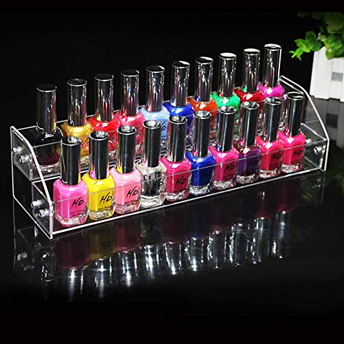 Acryl -Nagellack -Displayständer Organizer Rack 2 bis 7 Stufe Optionen Sturdy Clear Storage Halter Easy Assembly (#1 (2. Stock)) von Fuchooky