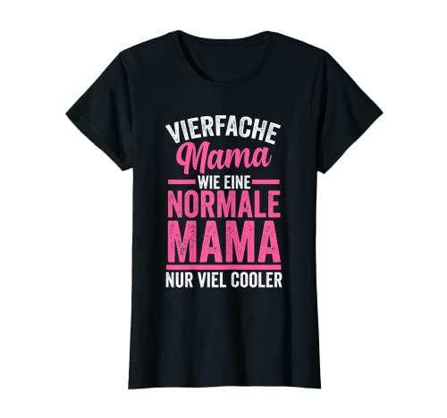Damen Vierfache Mama T-Shirt Damen Vierfache Mama T-Shirt von Fuchs Füchse Wald Waldtier Geschenke
