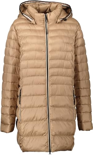 Fuchs Schmitt Damen langarm Stepp - Jacke mit abnehmbarer Kapuze, beige Gr. 46 von Fuchs Schmitt