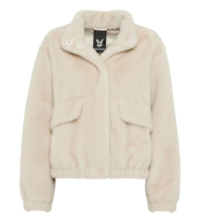 Fuchs Schmitt - Fake Fur Jacke beige - Gr. - 44 von Fuchs Schmitt
