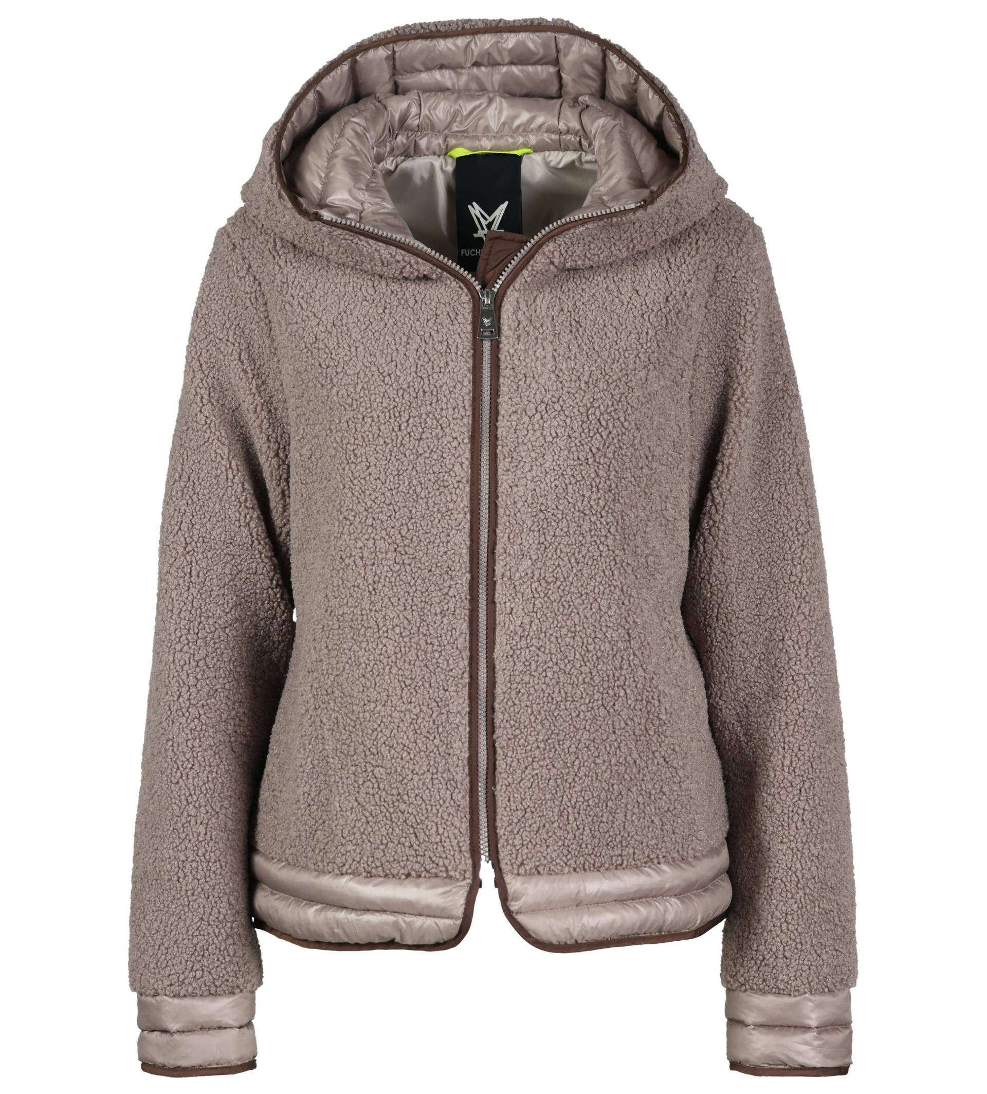 Fuchs Schmitt - Fake Fur Jacke stein - Gr. - 42 von Fuchs Schmitt