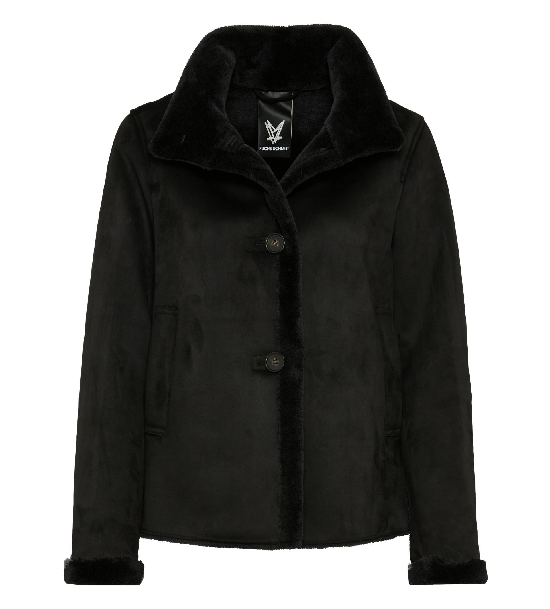 Fuchs Schmitt - Fake Fur Webpelzjacke schwarz - Gr. - 36 von Fuchs Schmitt