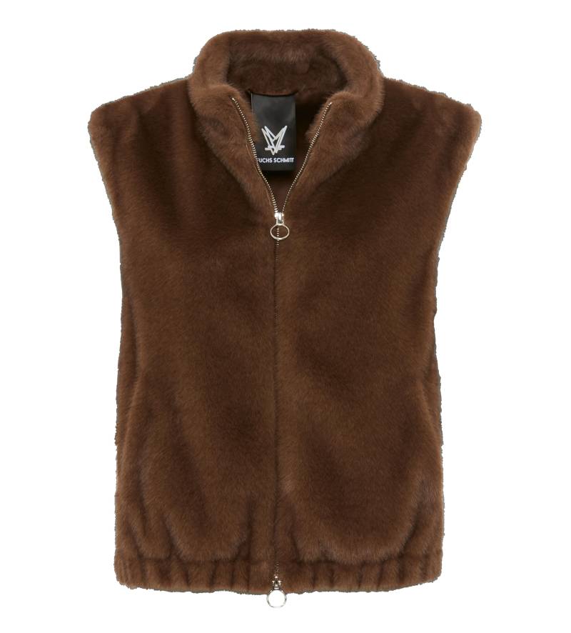 Fuchs Schmitt - Fake Fur Weste nougat - Gr. - 36 von Fuchs Schmitt