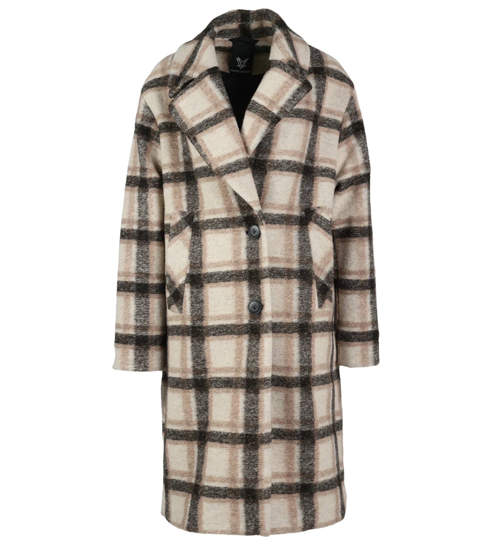 Fuchs Schmitt - Kurzmantel kitt/schwarz - Gr. - 42 von Fuchs Schmitt