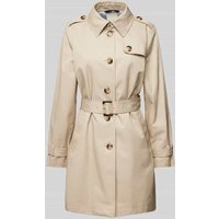 Fuchs Schmitt Trenchcoat mit Taillengürtel in Kitt, Größe 48 von Fuchs Schmitt