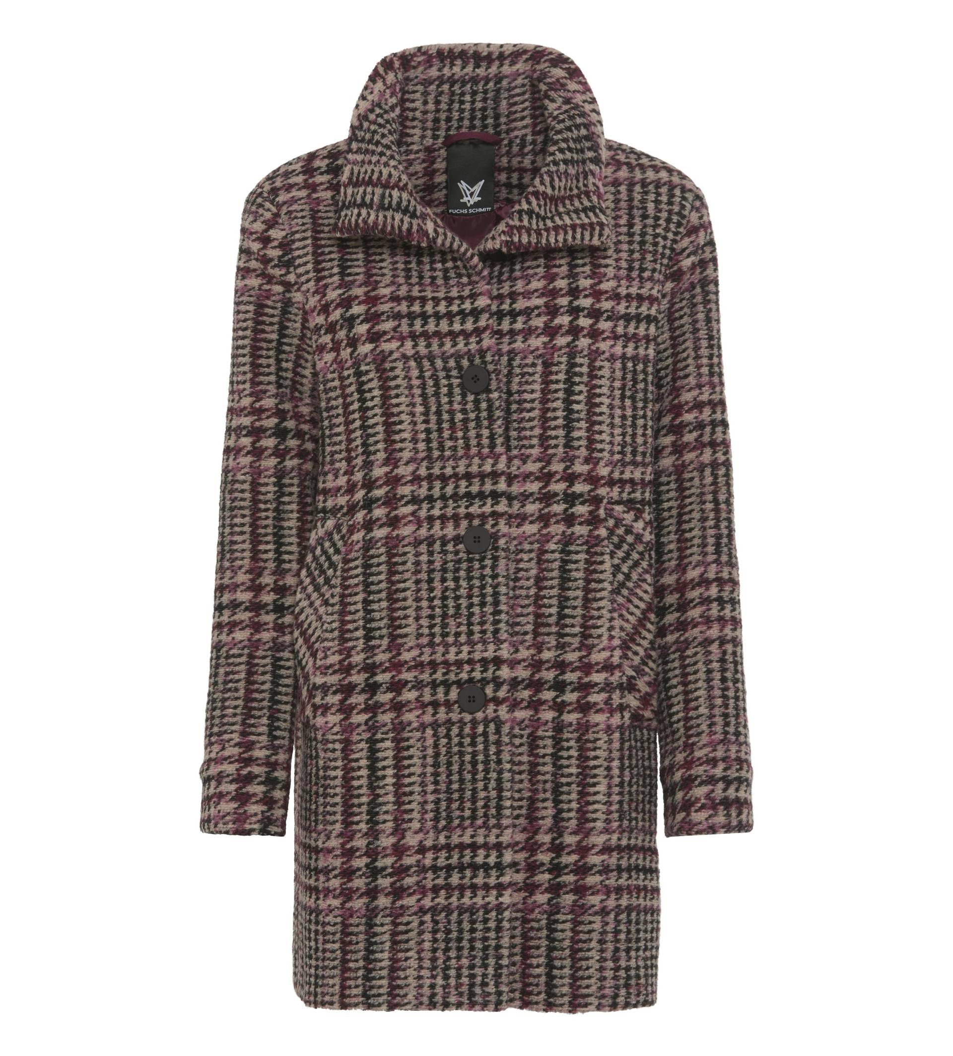 Fuchs Schmitt - Strickkurzmantel bordeaux/kitt - Gr. - 42 von Fuchs Schmitt