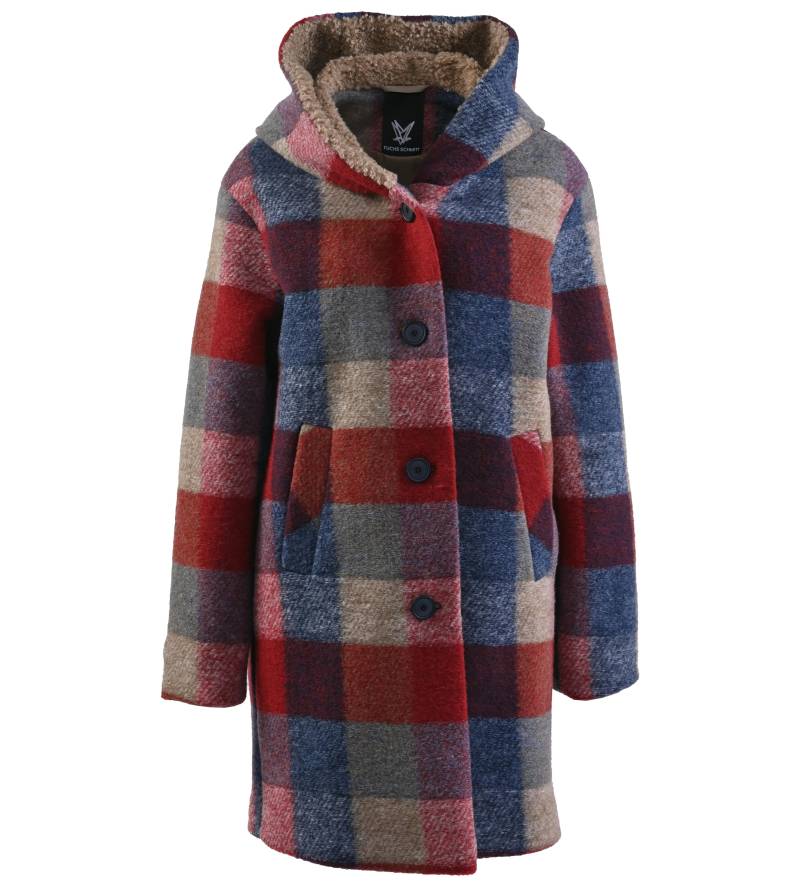 Fuchs Schmitt - Strickkurzmantel tinte/rot - Gr. - 42 von Fuchs Schmitt