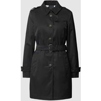 Fuchs Schmitt Trenchcoat mit Taillengürtel in Black, Größe 48 von Fuchs Schmitt