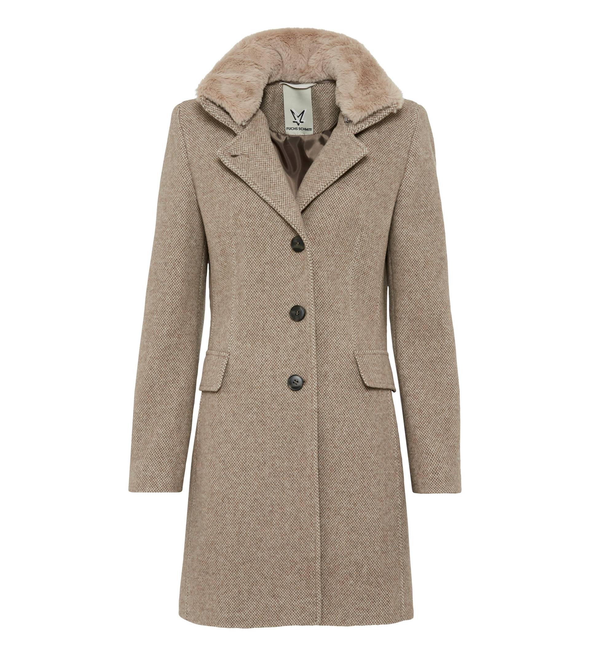 Fuchs Schmitt - Wollkurzmantel beige - Gr. - 44 von Fuchs Schmitt