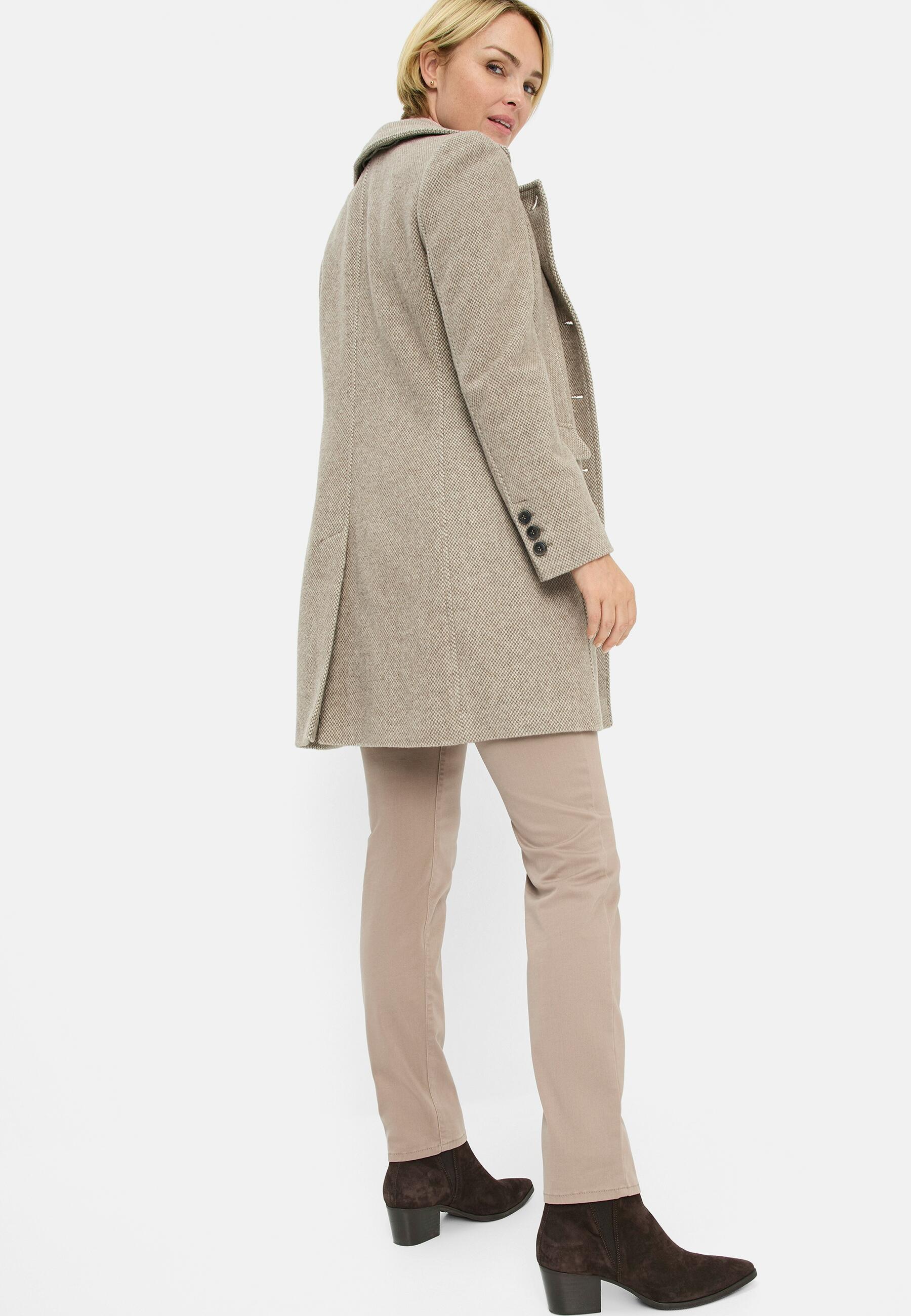 Fuchs Schmitt - Wollkurzmantel beige - Gr. - 52 von Fuchs Schmitt