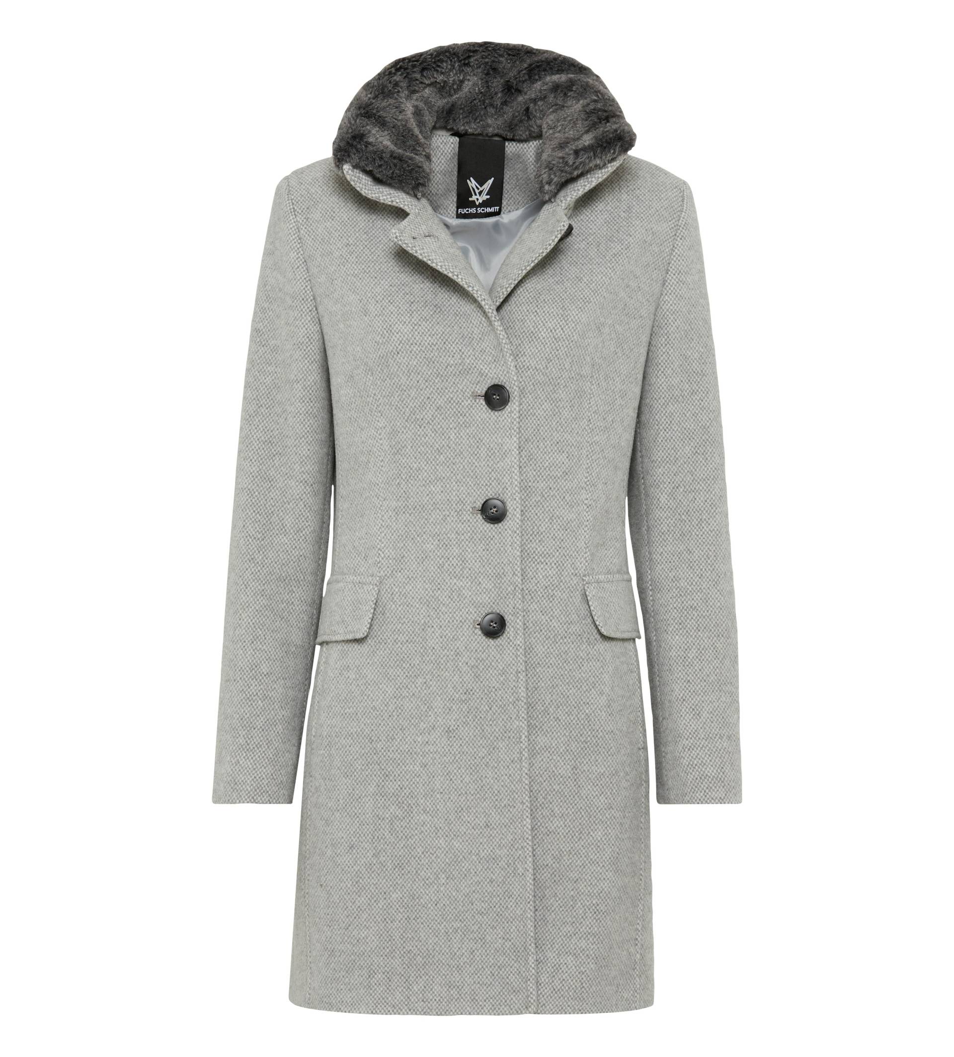 Fuchs Schmitt - Wollkurzmantel grau - Gr. - 48 von Fuchs Schmitt