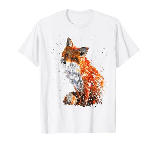 Fuchs , Handbemalter Fuchs T-Shirt Fuchs , Handbemalter Fuchs T-Shirt von Fuchs, Handbemalter Fuchs