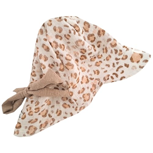 Fuchs & Kiwi Baby Sommerhut Musselin – UV-Schutz 50+ & atmungsaktiv – Mitwachsend – 100% Baumwolle – Öko-Tex – Sonnenhut Baby – Handmade in Berlin (DE/NL/SE/PL, Alphanumerisch, M, Leo Creme) von Fuchs & Kiwi
