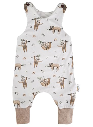 Fuchs & Kiwi Baby Strampler für Neugeborene Jungen & Mädchen - Öko-Tex, Hautfreundlich, Handmade in Berlin - Baby Erstausstattung - Für jede Jahreszeit (Faultierliebe, 86) von Fuchs & Kiwi