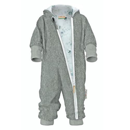 Fuchs & Kiwi Walkoverall Baby (Mint mit Eukalyptus, 92-98) Natur Schurwolle & Jersey Futter – Öko-Tex, Hautfreundlich – Handmade in Berlin – Wollwalk Overall Baby & Kleinkind – Winter & Herbst von Fuchs & Kiwi