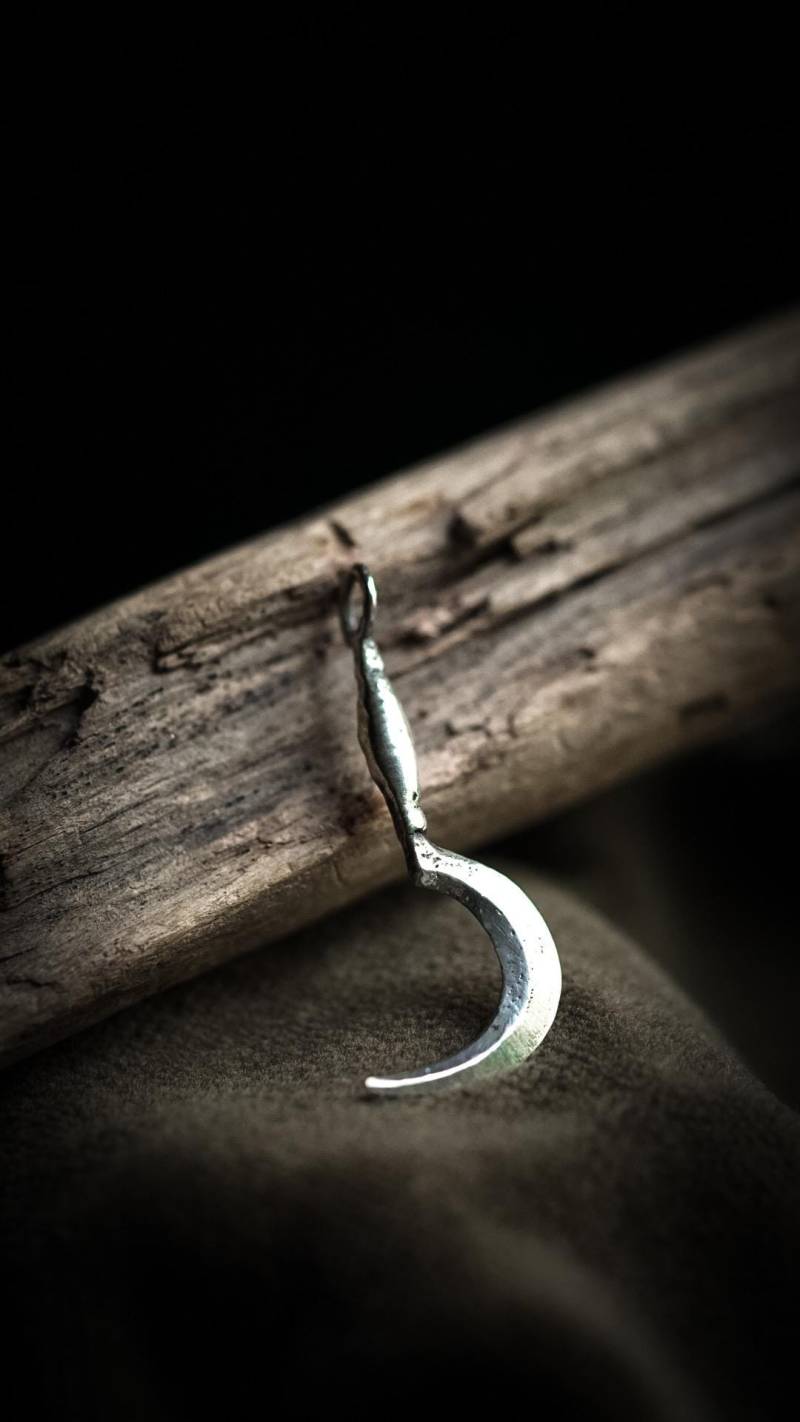 Sichel Anhänger - Gefertigt Aus 925 Sterling Silber von FuchsfeuerOfficial
