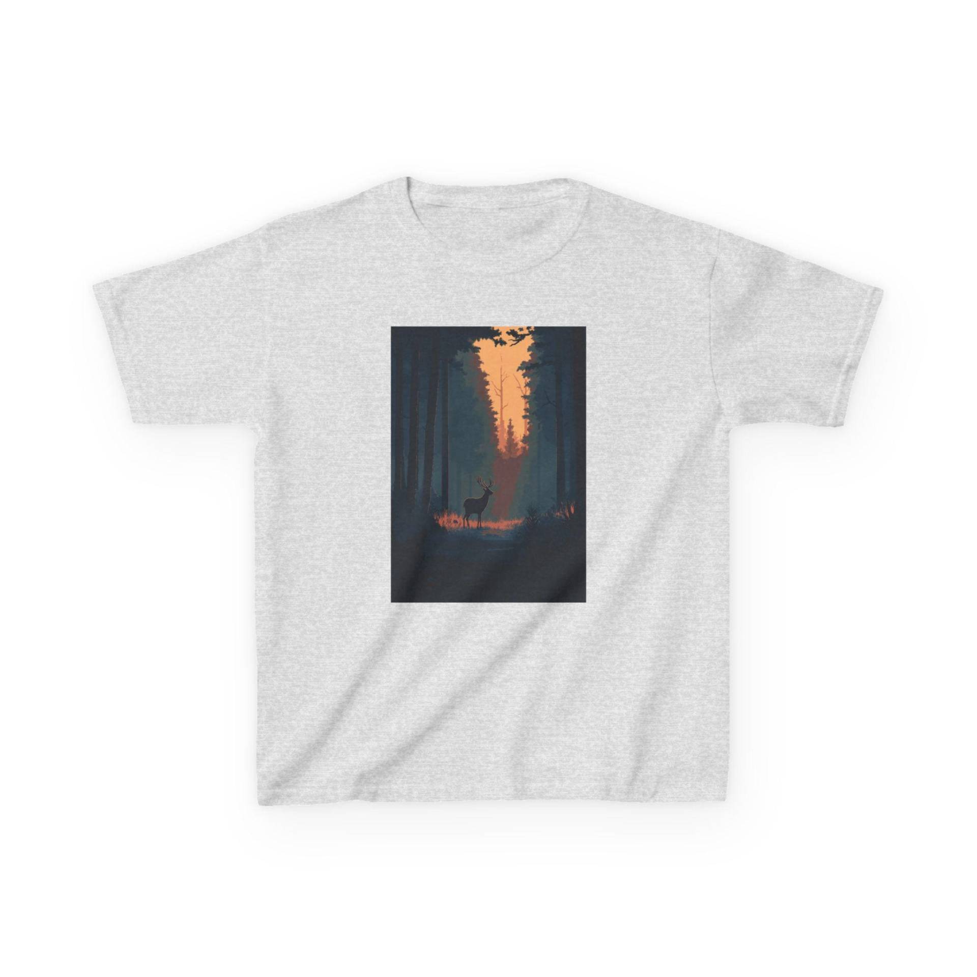 Herbst T-Shirt Kinder - Waldtier Motiv Reh Geschenk Für Jungen Und Mädchen Natur Design 5 Farben Größen Xs Bis Xl von FuchsoderApfel