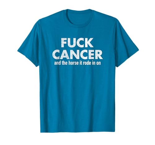 Fuck Cancer Damen T-Shirt mit Brustkrebs-Bewusstseins-Motiv, Rosa T-Shirt von Fuck Cancer Shirts