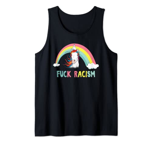 Fuck Racism Geschenkidee Anti Rassismus Tank Top Schwarz Unisex-Erwachsene Klein EU S Ärmellos Klassische Passform Leibchen Party Geschenk Damen Herren Mode Fuck Racism Geschenkidee Anti Rassismus Tank Top Schwarz Unisex-Erwachsene Klein EU S Ärmellos Klassische Passform Leibchen Party Geschenk Damen Herren Mode von Fuck Racism Geschenkidee